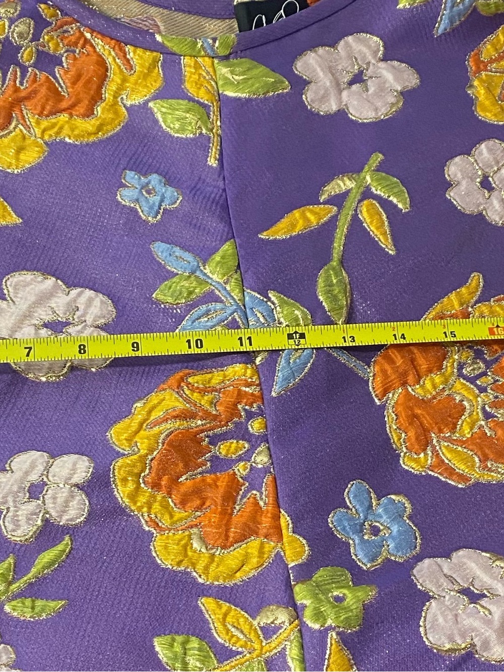 Free People Arianne Elmy Slim Fit Good Luck Dress Purple Orange Floral XS NWT - Picture 11 of 14